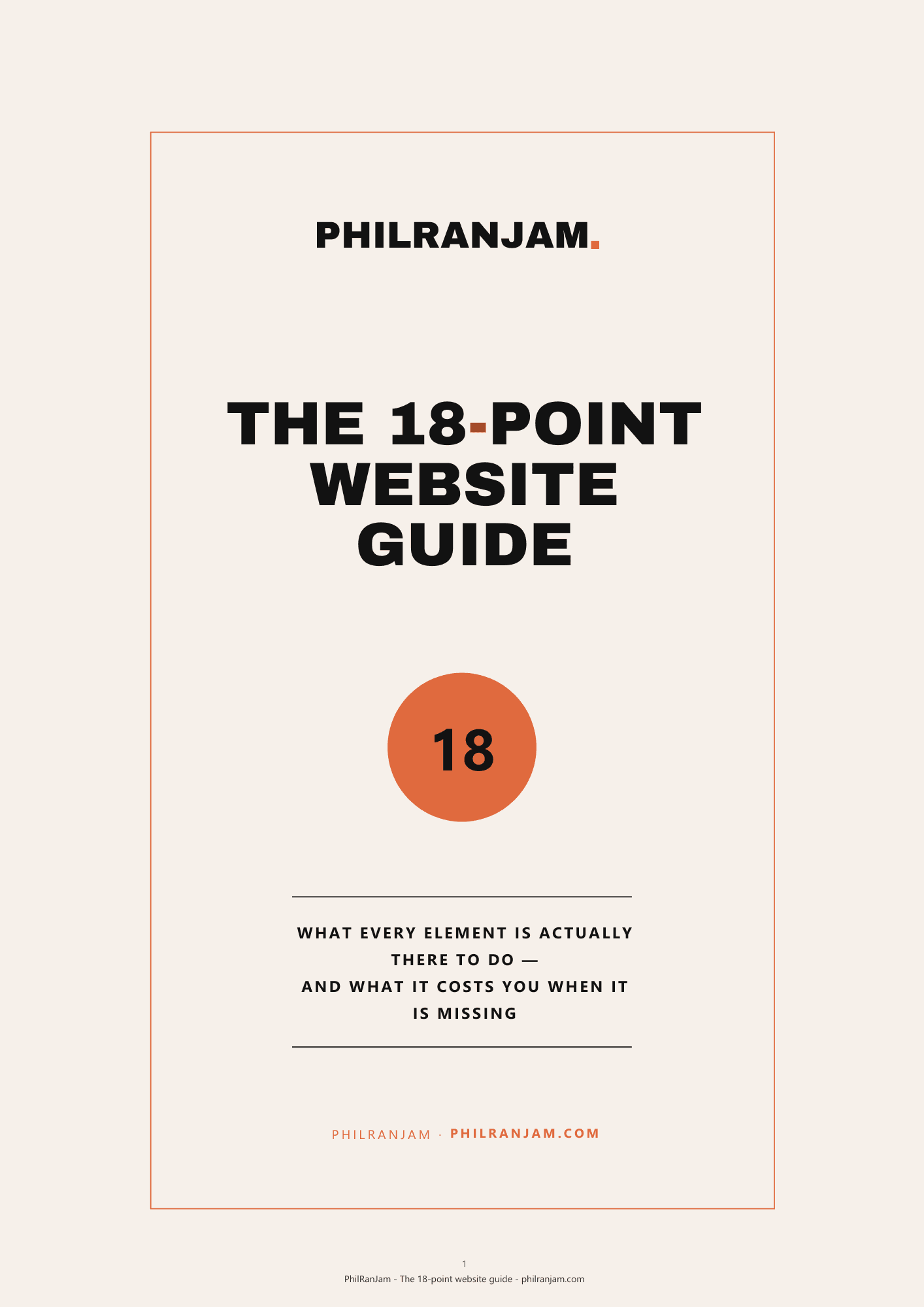 The 18-point website guide — PhilRanJam