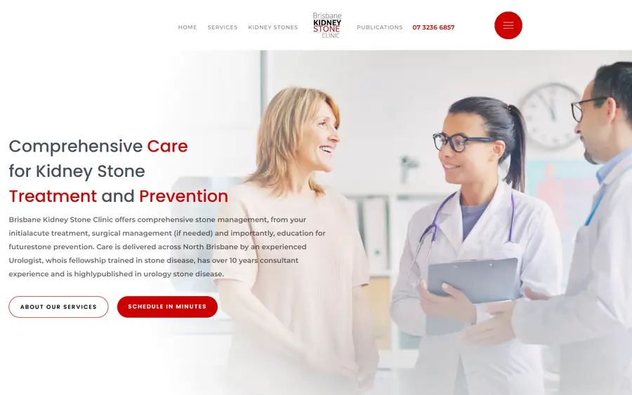 Dr. Rukin website, built by PhilRanJam for a clinique d'urologie business